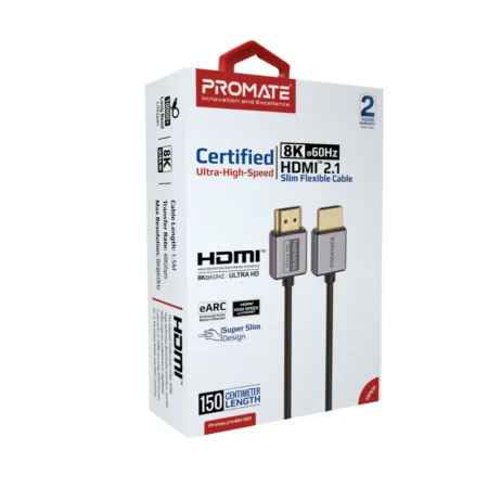 PROMATE HDMI 8K-60Hz-150-Slim Flexible Cable