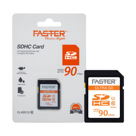 FASTER 90 mbps Class 10 SDHC Card 16 GB