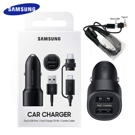SAMSUNG Fast Car Charger Dual USB Quick Charge Adapter