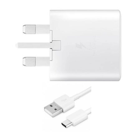 SAMSUNG 15W ADAPTER WITH USB-A TO USB-C WITH CABLE TA200 WHITE