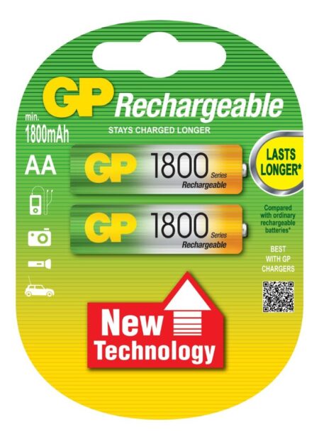 GP Rechargeable Battery AA 1800