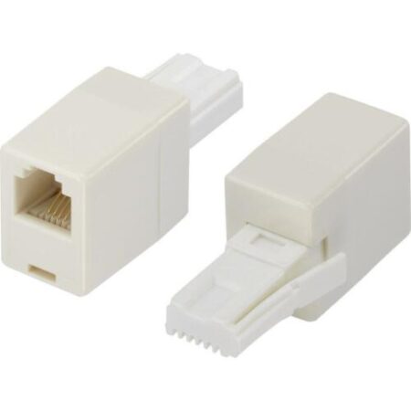 CROSSOVER Adaptor Connect ADSL Cable to BT Phone Socket Plug