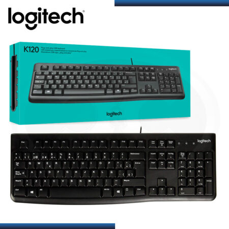 Logitech K120 Wired Keyboard (Black)