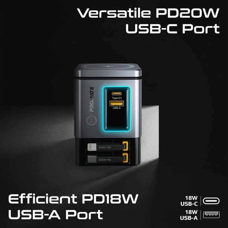 Promate 6-in-1 GaNFast Charging - Image 6