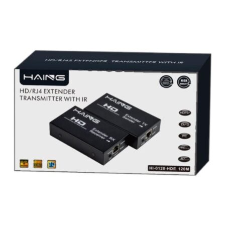 HAING HI-0120-HDE-120 HDMI/RJ45 Extender 1080p with IR 120M