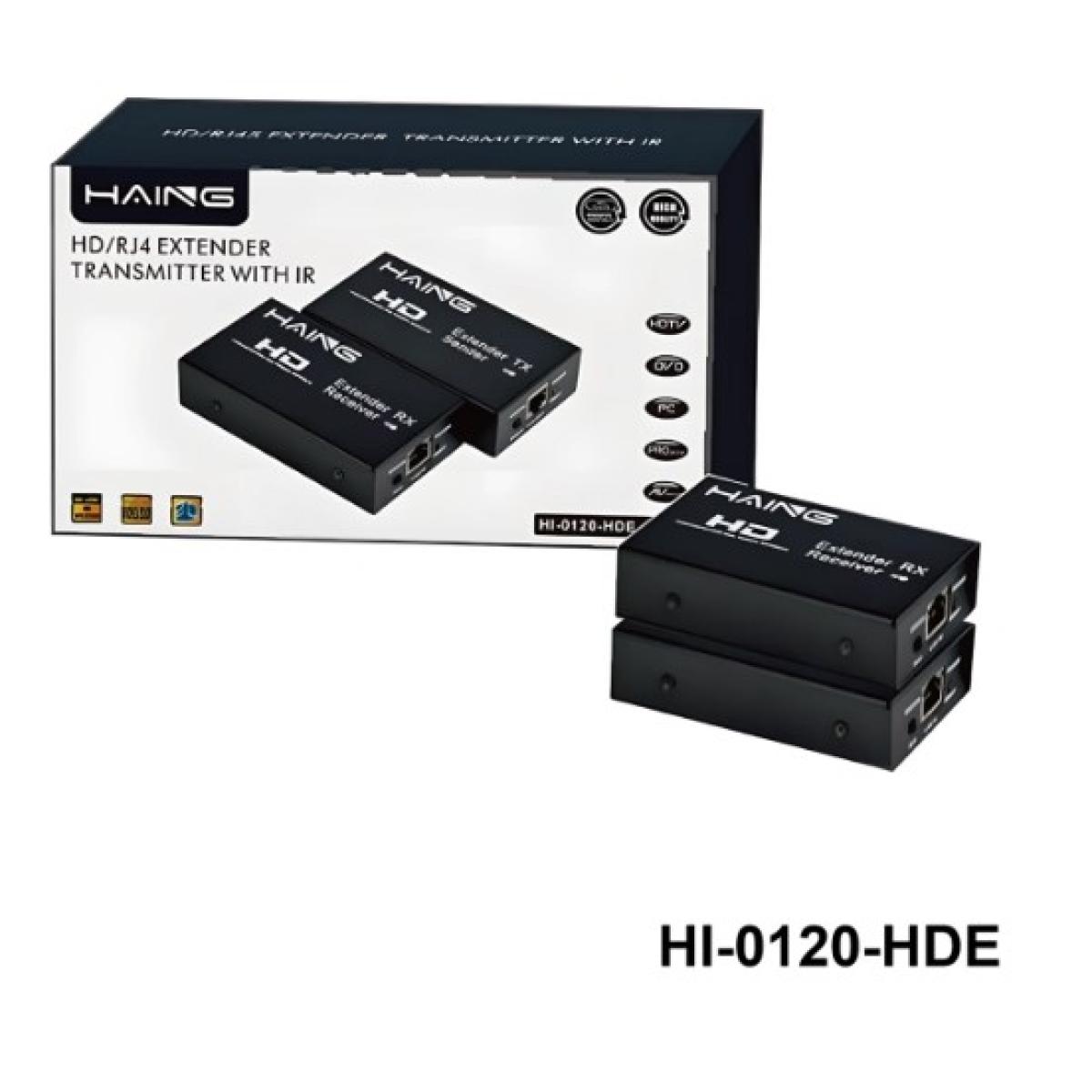HAING HI-0120-HDE-120 HDMI/RJ45 Extender 1080p with IR 120M - Image 3
