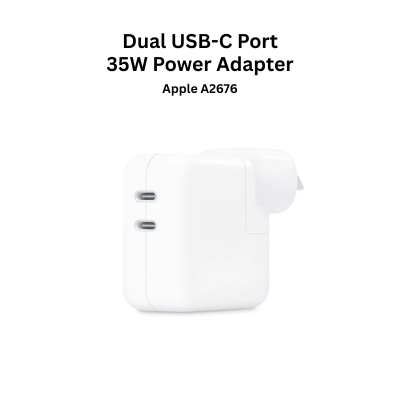 Apple Dual USB-C Port 35W Power Adapter