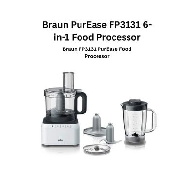 Braun PurEase FP 3131 Food Processor 6-in-1 2.1L with Blender