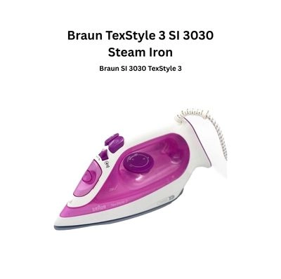 Braun TexStyle 3 SI 3030 Steam Iron 2300W SuperCeramic FreeGlide 3D