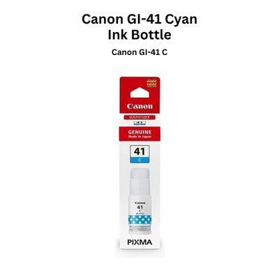 Canon GI-41 C Cyan Ink Bottle for PIXMA MegaTank Printers