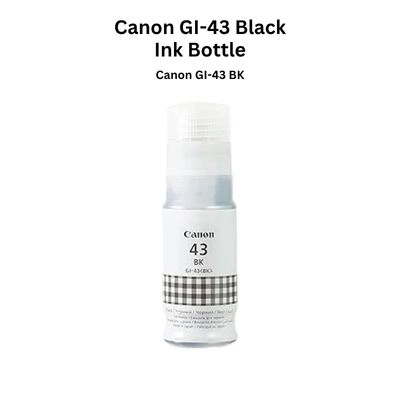 Canon GI-43 BK Black Ink Bottle for PIXMA MegaTank Printers