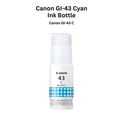 Canon GI-43 C Cyan Ink Bottle for PIXMA MegaTank Printers