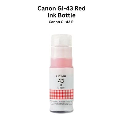 Canon GI-43 R Red Ink Bottle for PIXMA MegaTank Printers