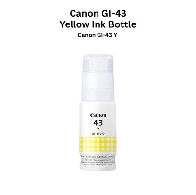Canon GI-43 Y Yellow Ink Bottle for PIXMA MegaTank Printers