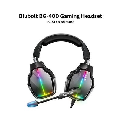 FASTER Blubolt BG-400 Gaming Headset - Wired RGB 4 Types Backlight (Black)
