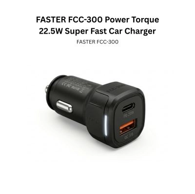 FASTER FCC-300 Power Torque 22.5W Super Fast Car Charger