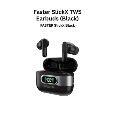 FASTER FBT 230 SlickX TWS Earbuds (Black)