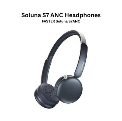 FASTER Soluna S7ANC Wireless Headphones - ANC 30H Play Time (Silver)