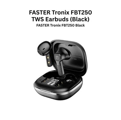 FASTER FBT 250 TRONiX TWS Earbuds (Black)