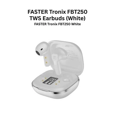 FASTER FBT 250 TRONiX TWS Earbuds (White)