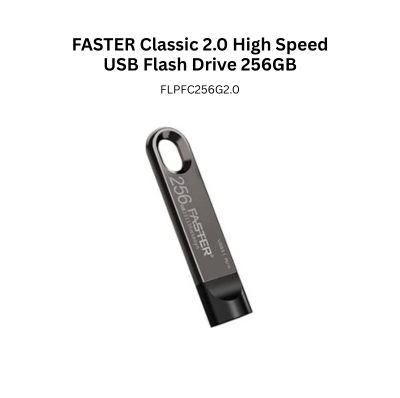 FASTER Classic 2.0 High Speed USB Flash Drive 256GB