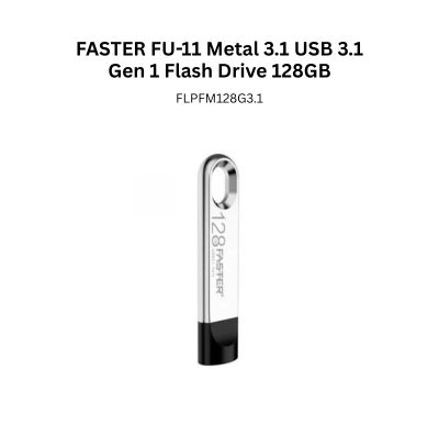 FASTER FU-11 Metal 3.1 USB 3.1 Gen 1 Flash Drive 128GB
