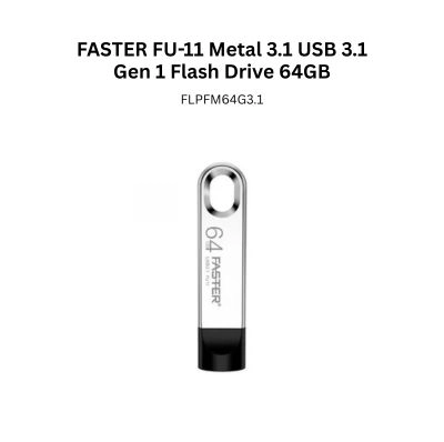 FASTER FU-11 Metal 3.1 USB 3.1 Gen 1 Flash Drive 64GB