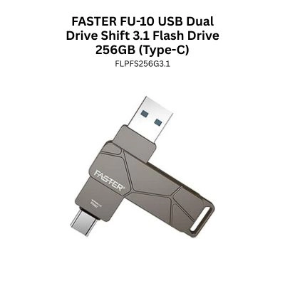 FASTER FU-10 USB Dual Drive Shift 3.1 Flash Drive 256GB (Type-C)