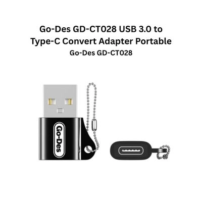 Go-Des GD-CT028 USB 3.0 to Type-C Portable Convert Adapter Charge & Audio