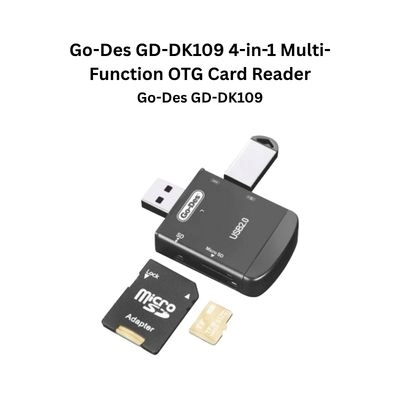 Go-Des GD-DK109 4-in-1 Multi-Function OTG Card Reader USB 2.0 SD TF High Speed