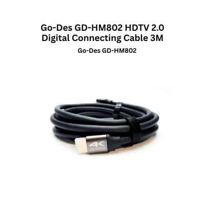 Go-Des GD-HM802 HDTV 2.0 Digital Connecting Cable 4K 3 Meter