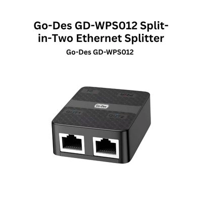 Go-Des GD-WPS012 Ethernet Splitter Split in Two RJ45 1000Mbps