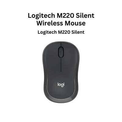 Logitech M220 Silent Wireless Mouse (Blue)