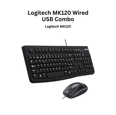 Logitech MK120 Wired USB Keyboard & Mouse Combo