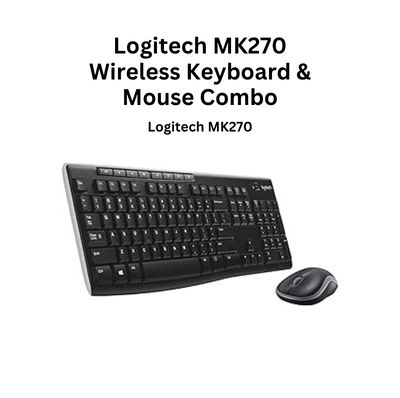 Logitech MK270 Wireless Keyboard and Mouse Combo Full Size 2.4GHz