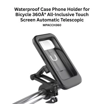 Waterproof Case Phone Holder for Bicycle 360° All-Inclusive Touch Screen Automatic Telescopic