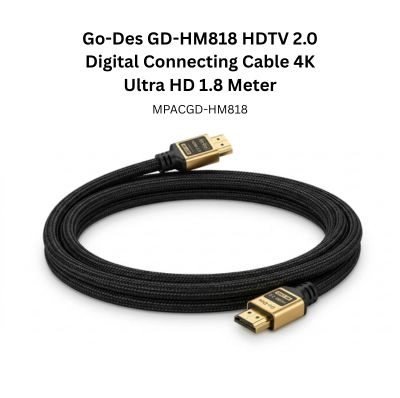 Go-Des GD-HM818 HDTV 2.0 Digital Connecting Cable 4K Ultra HD 1.8 Meter