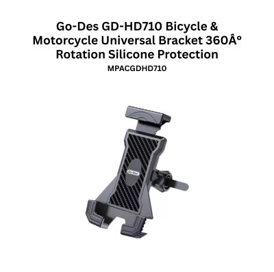 Go-Des GD-HD710 Bicycle & Motorcycle Universal Bracket 360° Rotation Silicone Protection