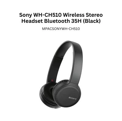 Sony WH-CH510 Wireless Stereo Headset Bluetooth 35H (Black)