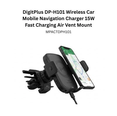 DigitPlus DP-H101 Wireless Car Mobile Navigation Charger 15W Fast Charging Air Vent Mount
