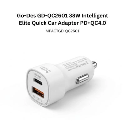 Go-Des GD-QC2601 38W Intelligent Elite Quick Car Adapter PD+QC4.0
