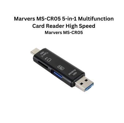 Marvers MS-CR05 5-in-1 Multifunction Card Reader (USB 3.0, Type-C, Android, TF Card)