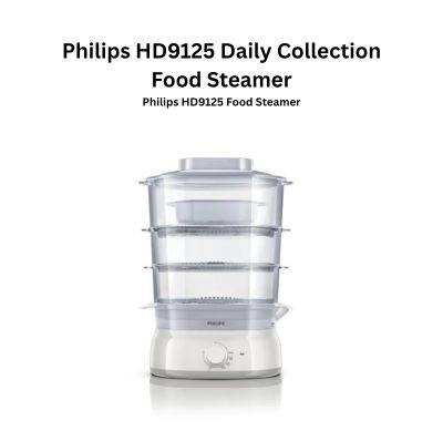Philips Daily Collection HD9125 Food Steamer 9L 900W with Flavour Booster
