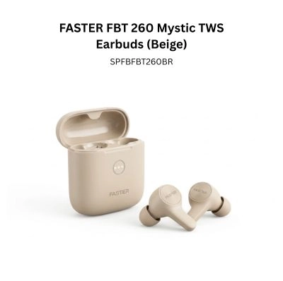 FASTER FBT 260 Mystic TWS Earbuds (Beige)
