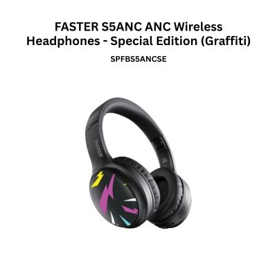 FASTER S5ANC ANC Wireless Headphones - Special Edition (Graffiti)