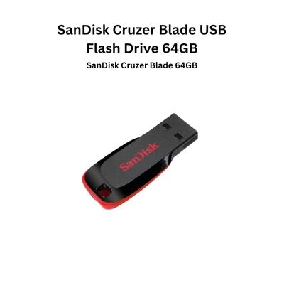 SanDisk Cruzer Blade USB Flash Drive 64GB