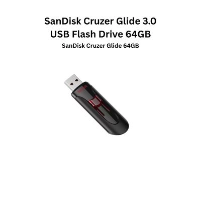 SanDisk Cruzer Glide 3.0 USB Flash Drive 64GB