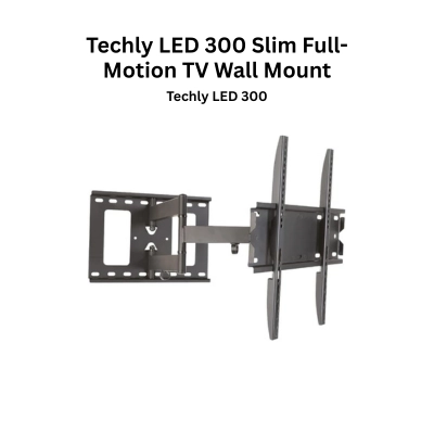 Techly LED 300 Slim Full-Motion TV Wall Mount (32"-65")