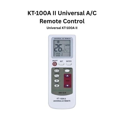 KT-100A II Universal A/C Air Conditioner Remote Control Digital Search