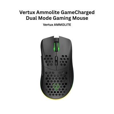 Vertux Ammolite GameCharged Dual Mode Wired/Wireless Gaming Mouse RGB